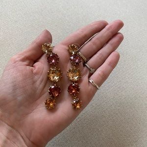 JCREW Crystal Drop Earrings